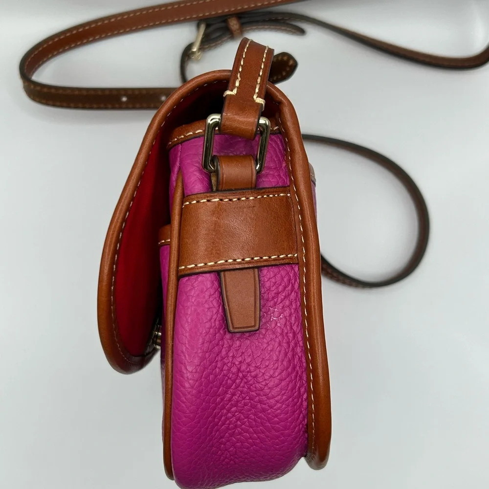 Dooney & Bourke Hallie Magenta Shoulder or Crossbody Bag - Picture 3 of 11